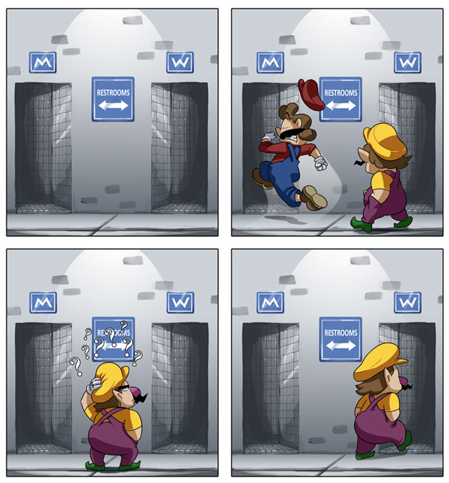 A GG Guys comic about Wario and Mario