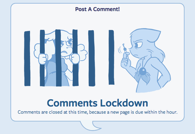 The comments lockdown warning