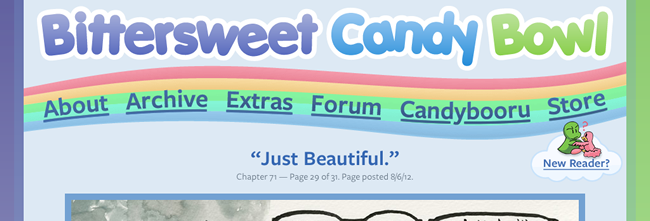 The new rainbow design