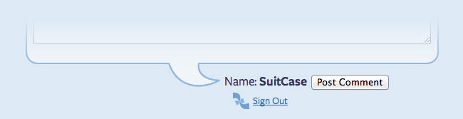 What happens once you're signed in.