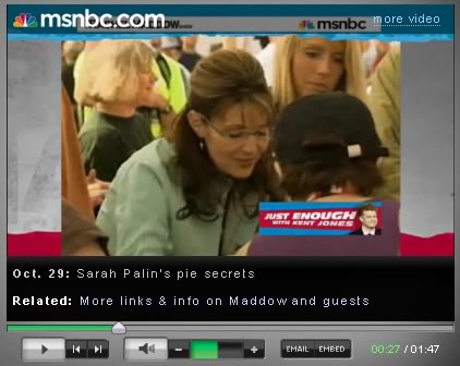 Pie Spy segment on The Rachel Maddow Show