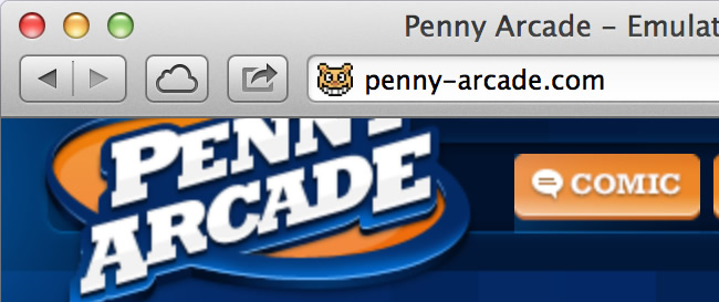 An example of a non-retina webcomic site