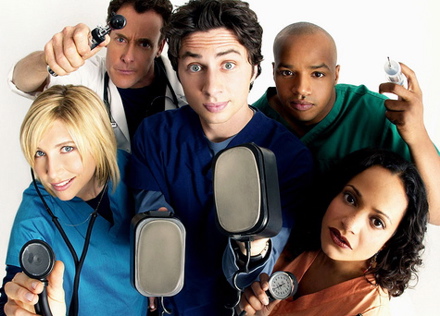 The cast of Scrubs.
