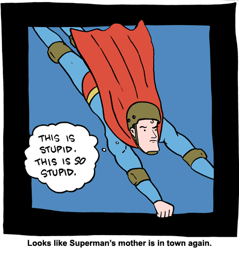 A joke about Superman's mom.