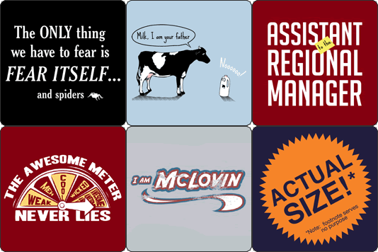 A selection of SnorgTees t-shirts.
